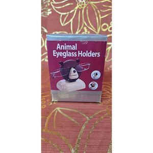 NEW 5th Avenue Animal Wooden Eyeglass Holder Nightstand Bear Design